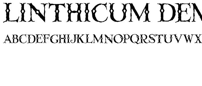 Linthicum Demo font